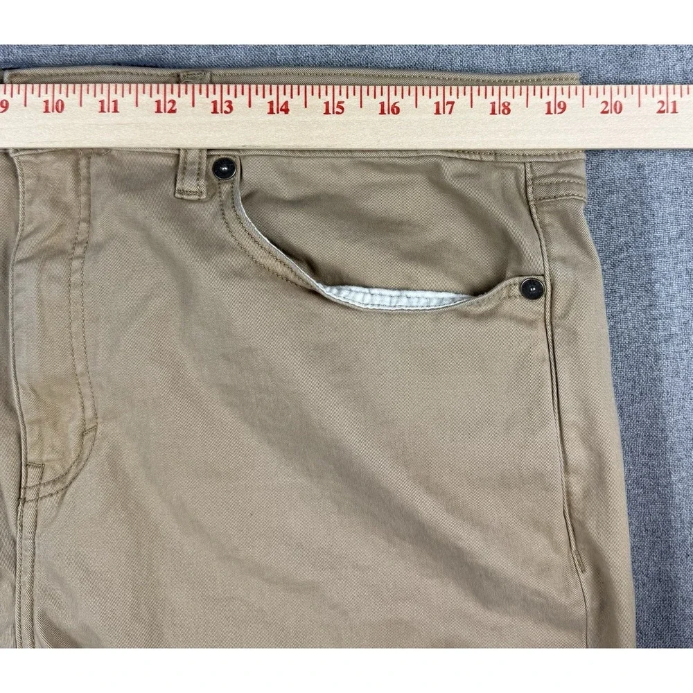 Gap 5 Pocket Pants Mens 38x30 Khaki Tan Slim Fit Stretch Twill Chino